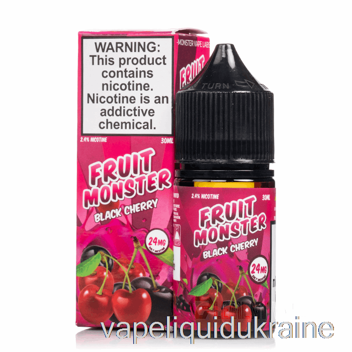 Vape Ukraine Black Cherry - Fruit Monster Salts - 30mL 24mg